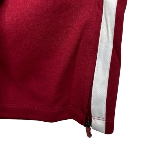 UNDER ARMOUR Burgandy Team Warm-Up Athletic Campus Gym Track PANTS Womens Large - Picture 5 of 5